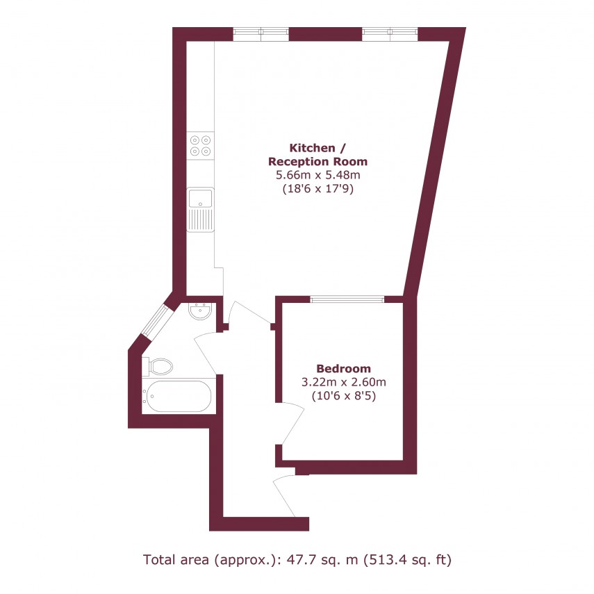 Floorplan for 5-7 Sylvester Road, E8