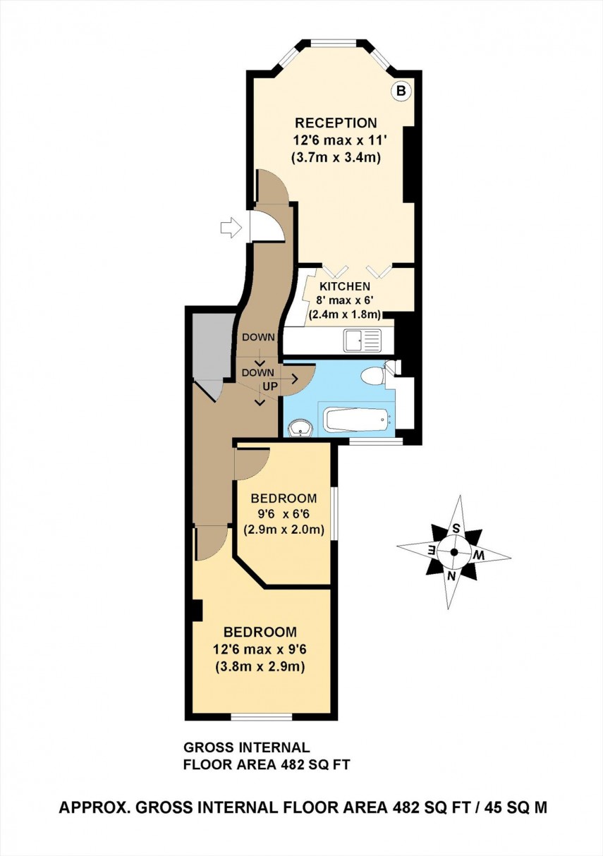 Floorplan for Mabley Street, E9
