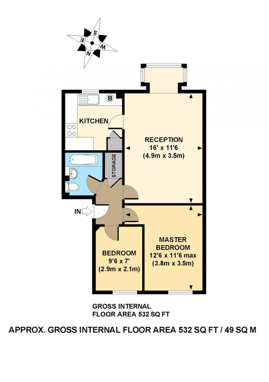 Floorplan for Regency Court, E9