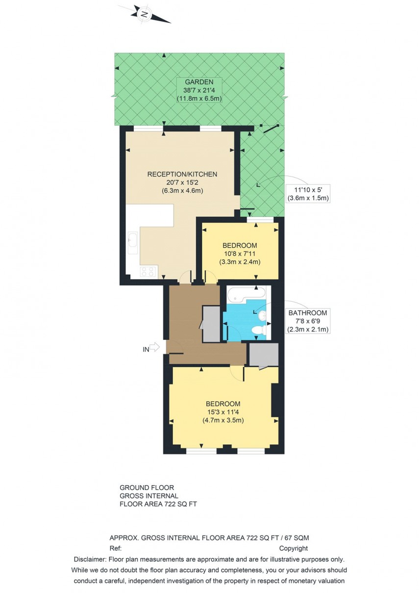 Floorplan for Navarino Road, E8