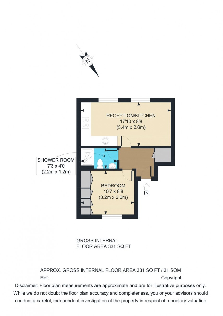 Floorplan for Amhurst Road, E8