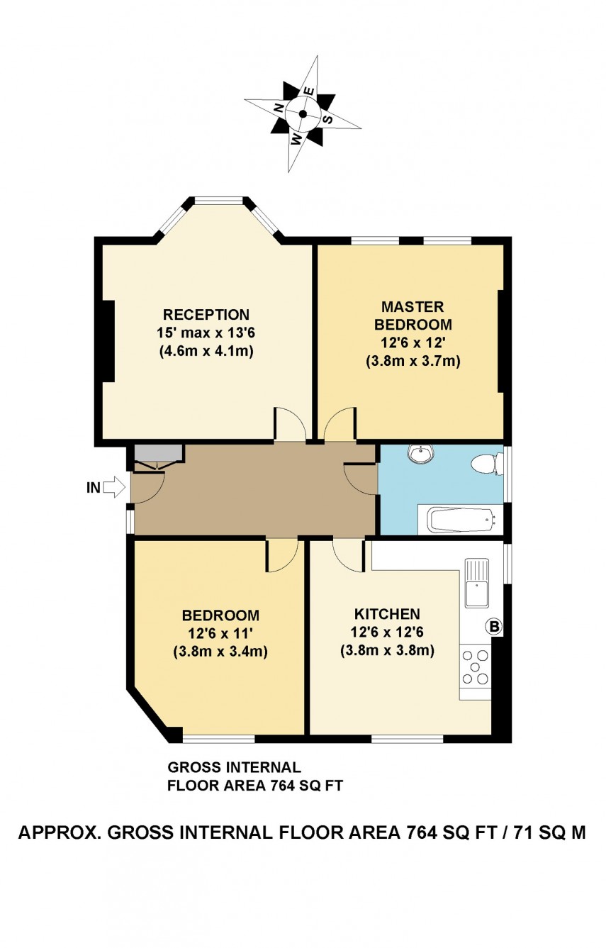 Floorplan for St. John's Mansion, E5