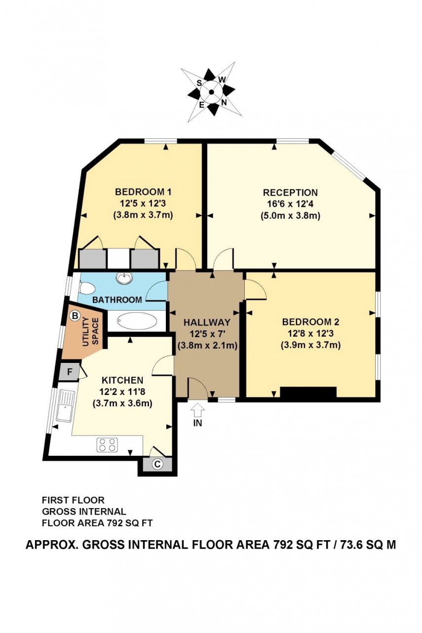 Floorplan for St. John's Mansion, E5