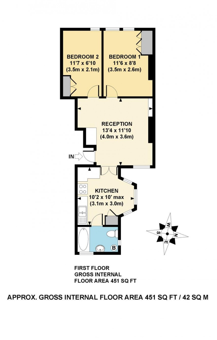 Floorplan for Belsham Street, E9