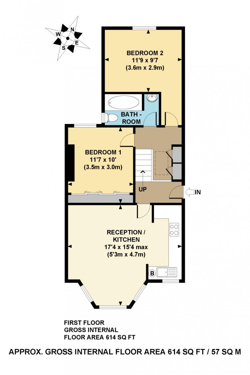 Floorplan for Powerscroft Road, E5