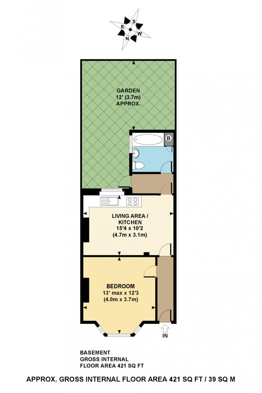 Floorplan for Colenso Road, E5