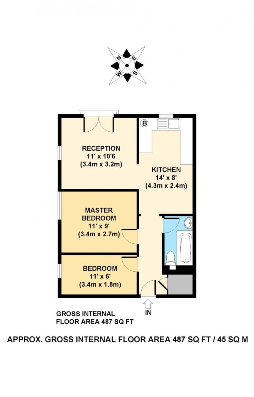 Floorplan for Speldhurst Road, E9