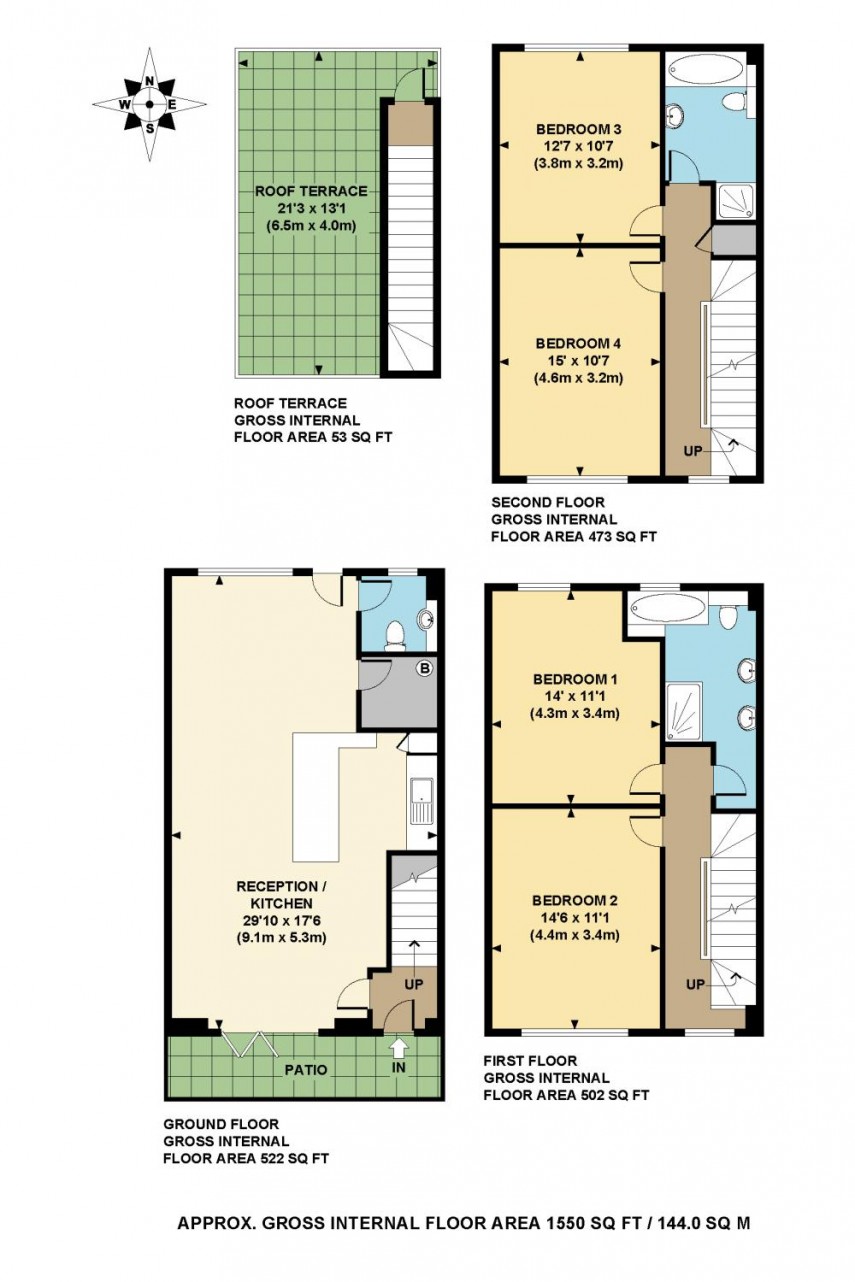 Floorplan for Mentmore Terrace, E8