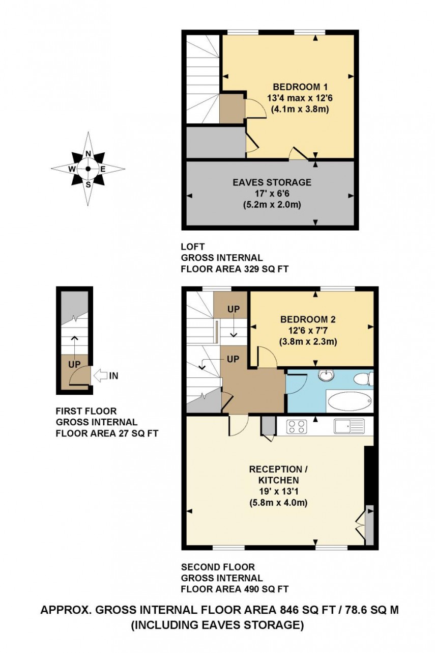 Floorplan for Graham Road, E8
