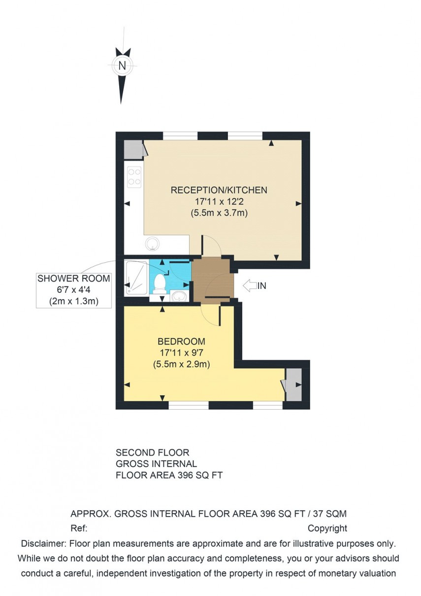 Floorplan for Amhurst Road, E8