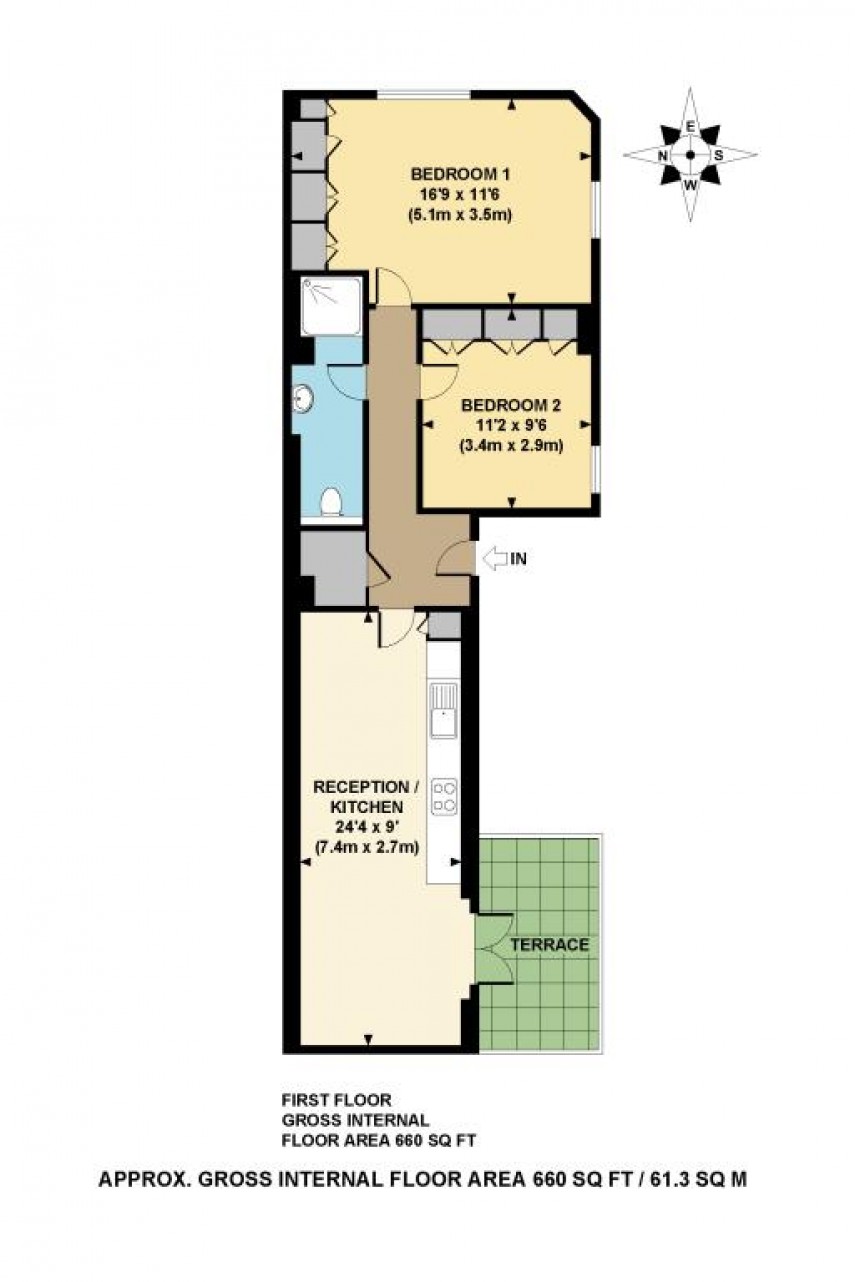 Floorplan for Bradbury Street, N16