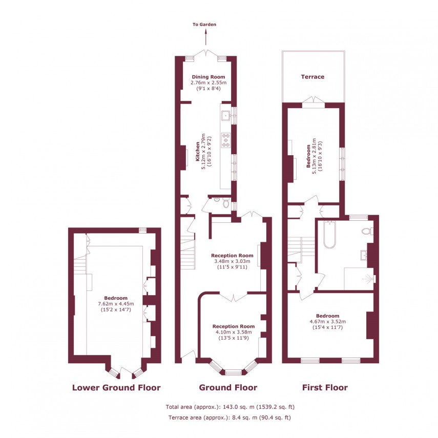 Floorplan for Blurton Road, E5