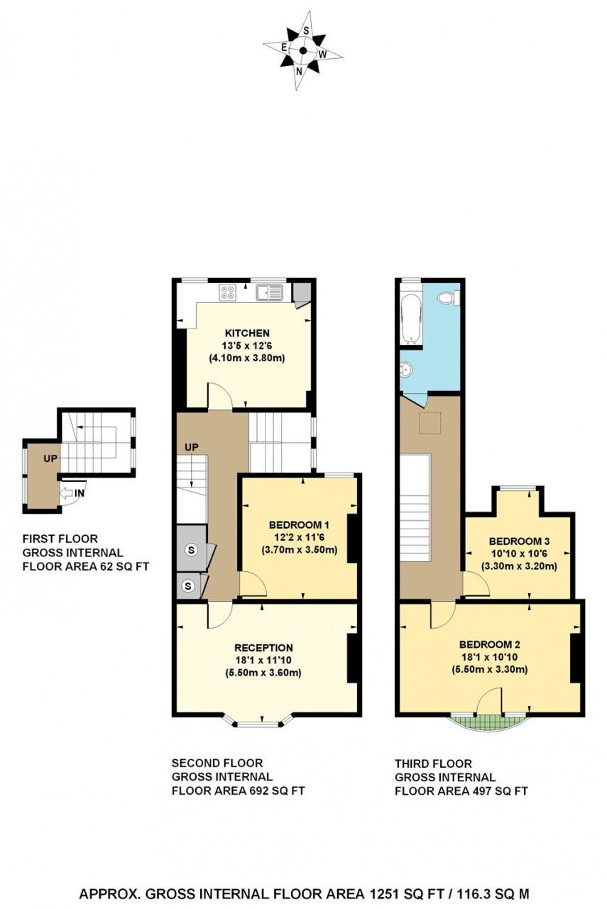 Floorplan for Mare Street, E8