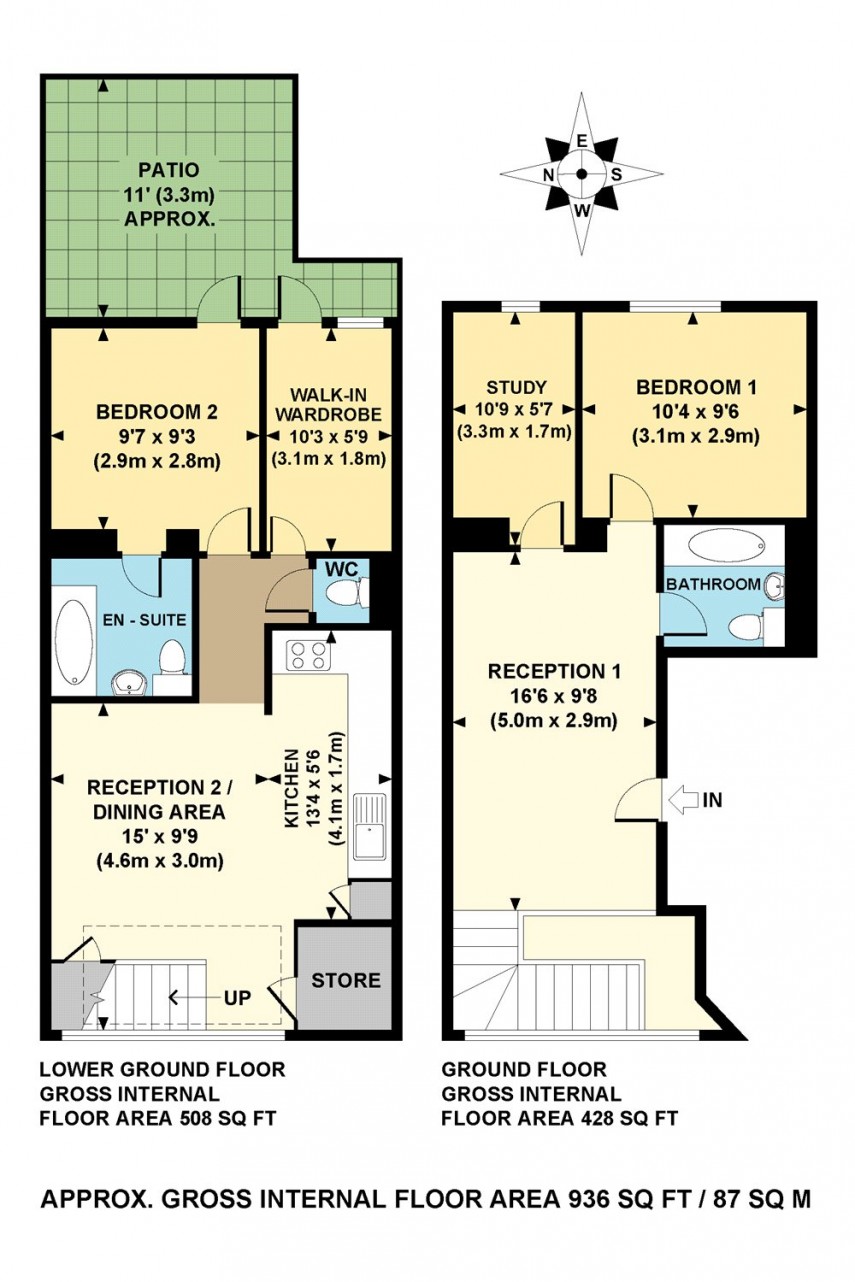 Floorplan for Brett Road, E8
