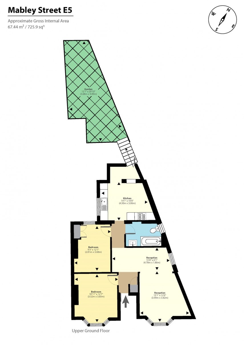 Floorplan for Mabley Street, E9