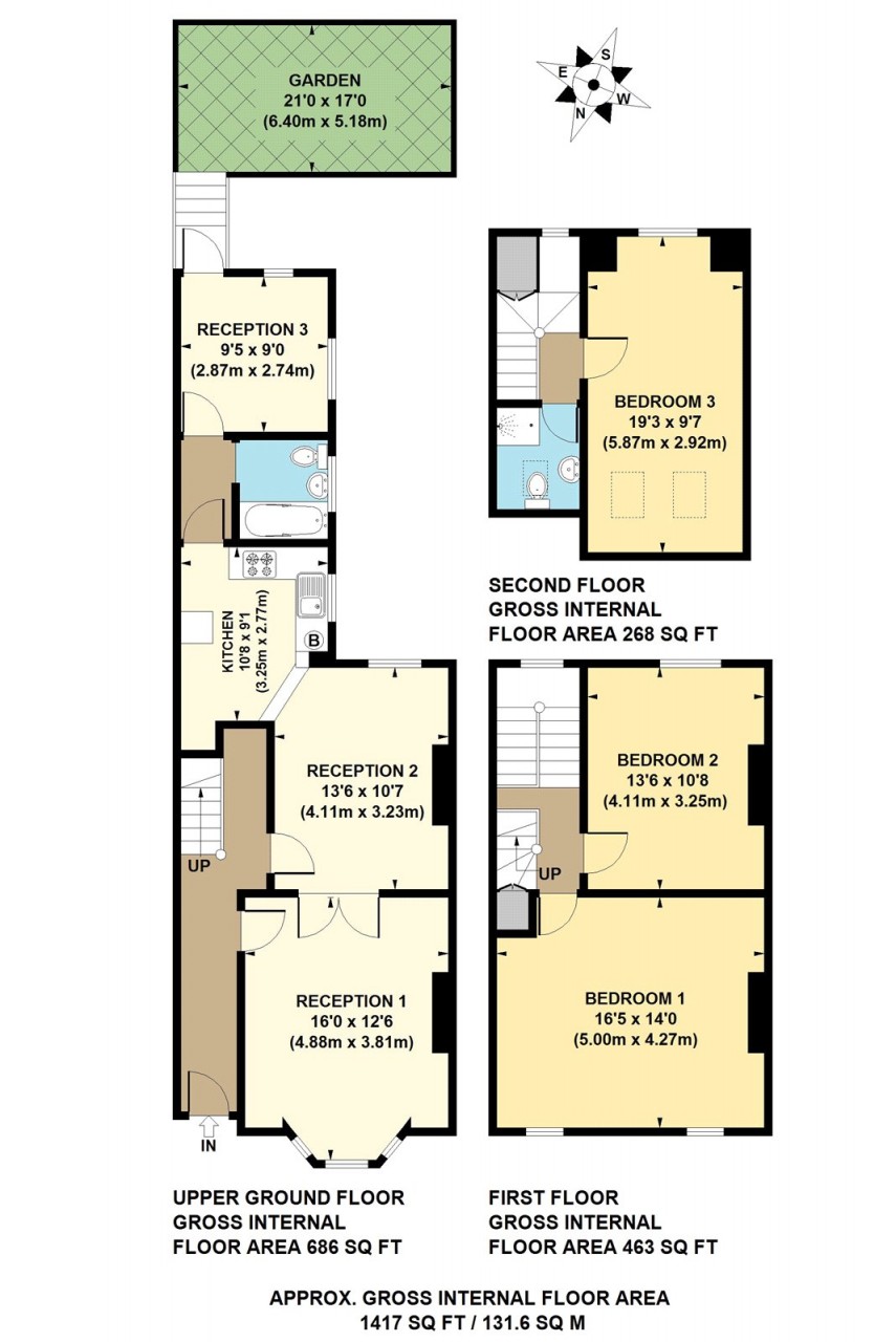 Floorplan for Clifden Road, E5