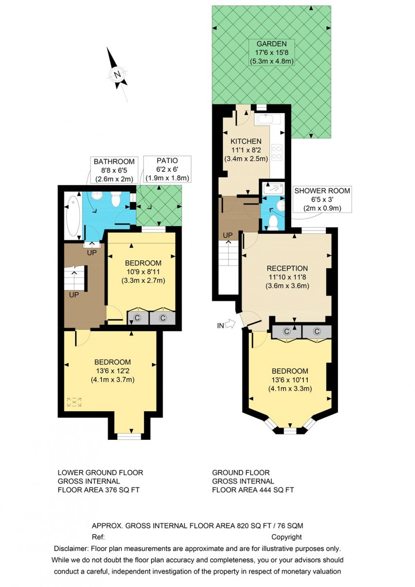 Floorplan for Sydner Road, N16