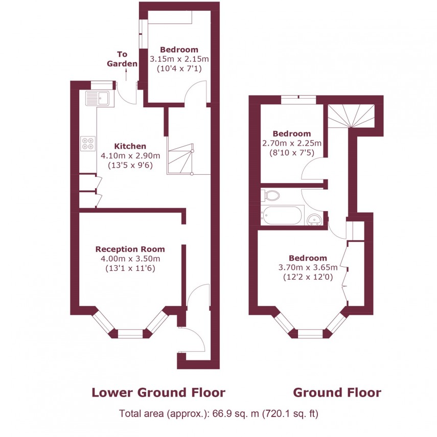 Floorplan for Colenso Road, E5