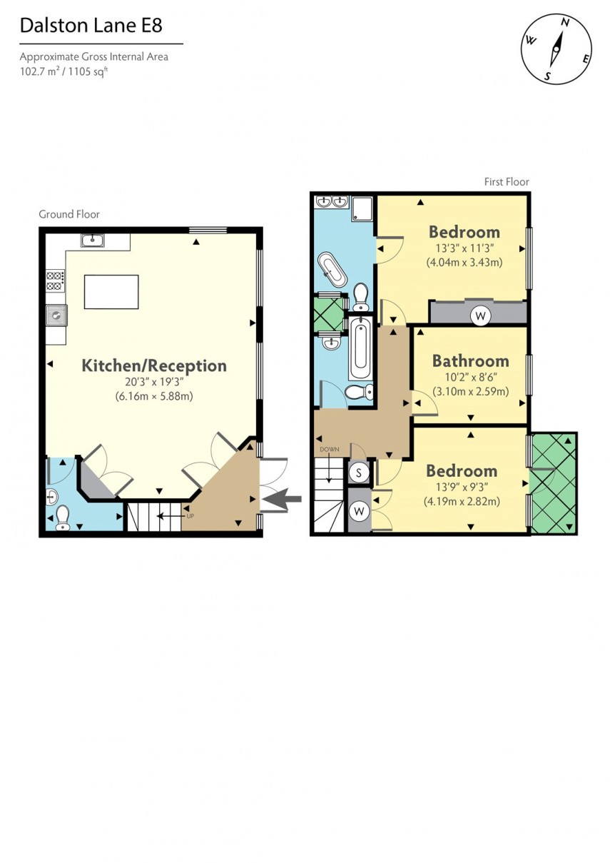 Floorplan for Carrara Mews, E8