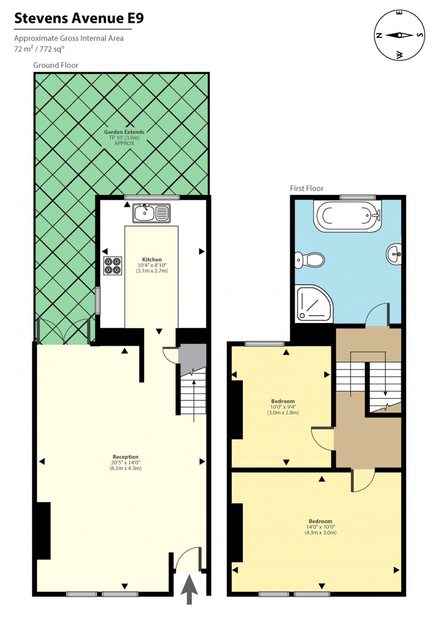Floorplan for Stevens Avenue, E9