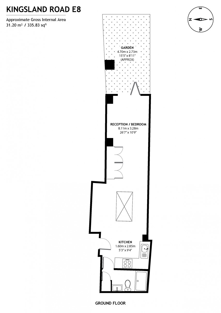 Floorplan for Kingsland Road, E8
