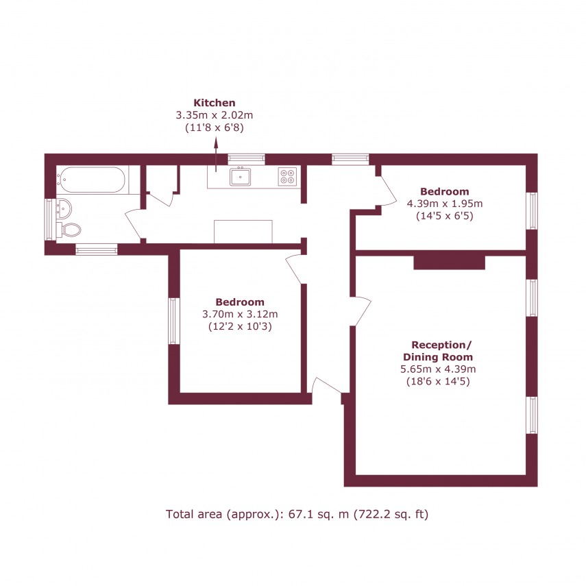 Floorplan for Heyworth Road, E5