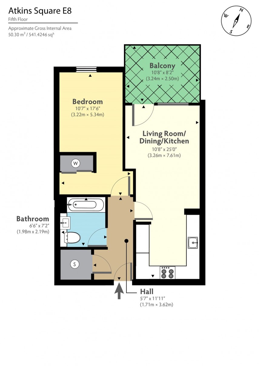 Floorplan for Atkins Square, E8