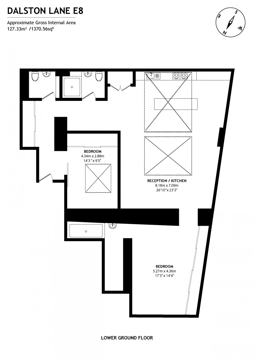 Floorplan for Academy Apartments, E8