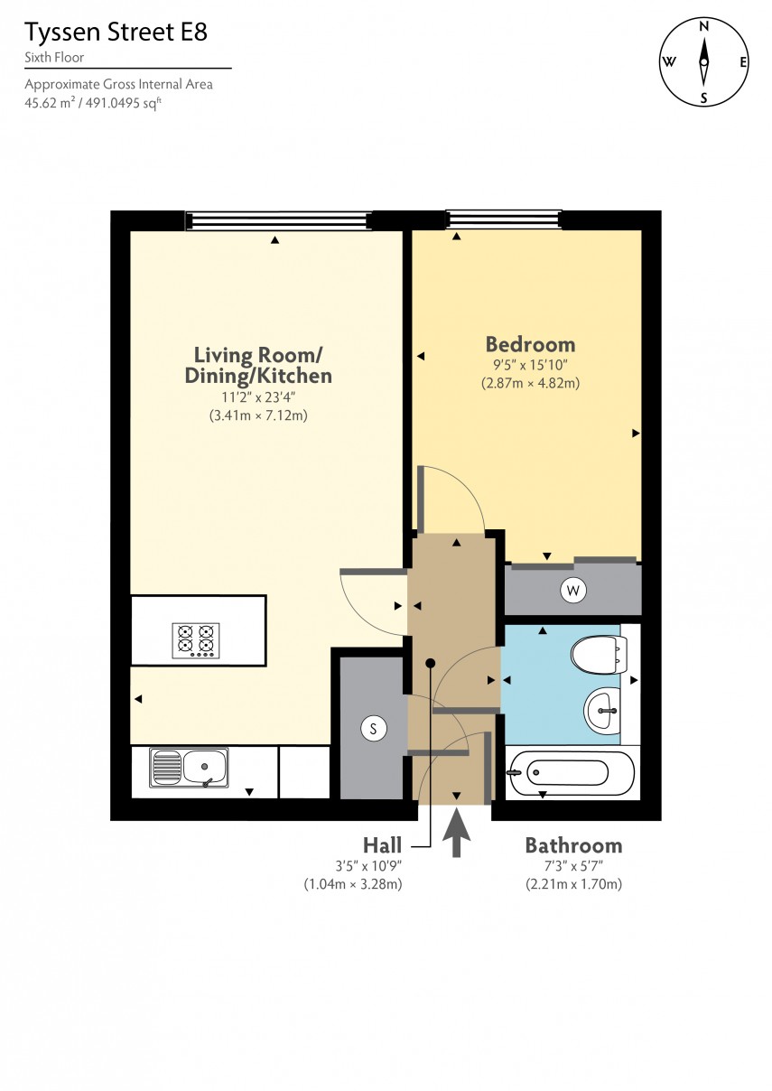 Floorplan for Kinetica Apartments, E8