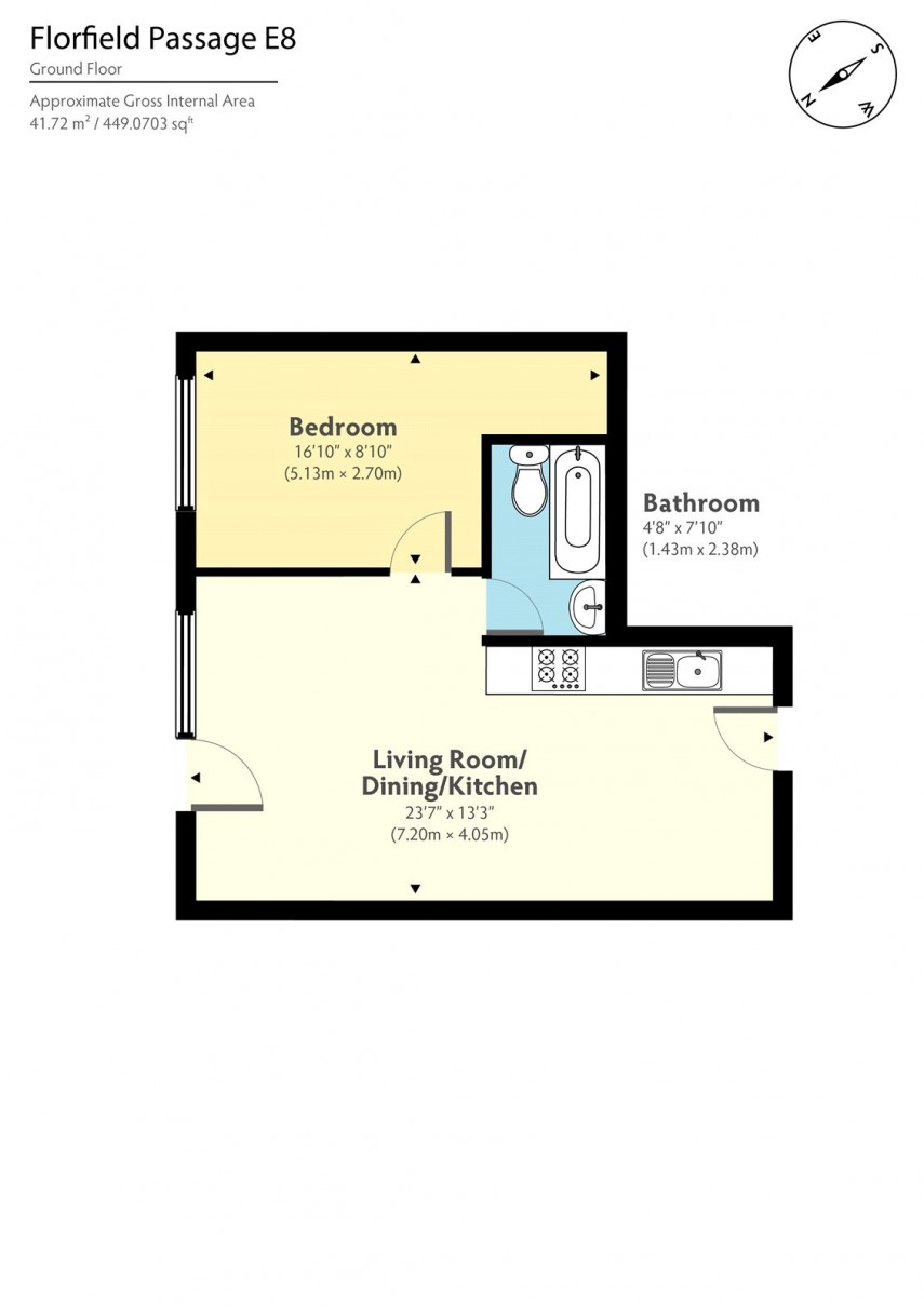 Floorplan for Florfield Passage, E8