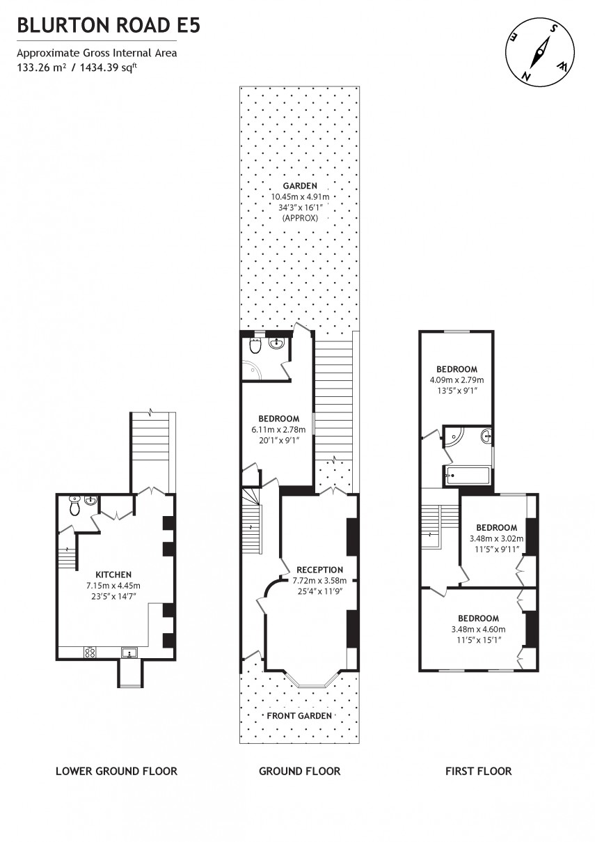 Floorplan for Blurton Road, E5