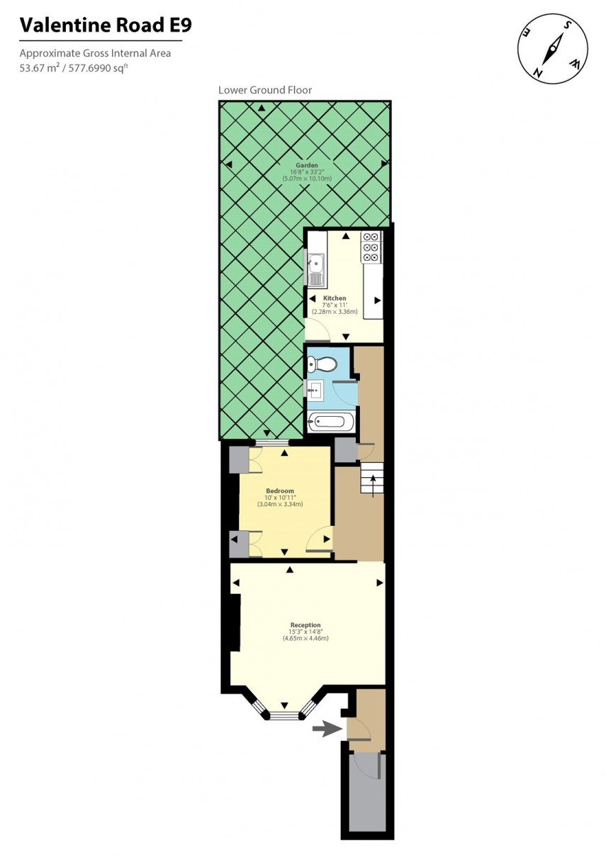 Floorplan for Valentine Road, E9