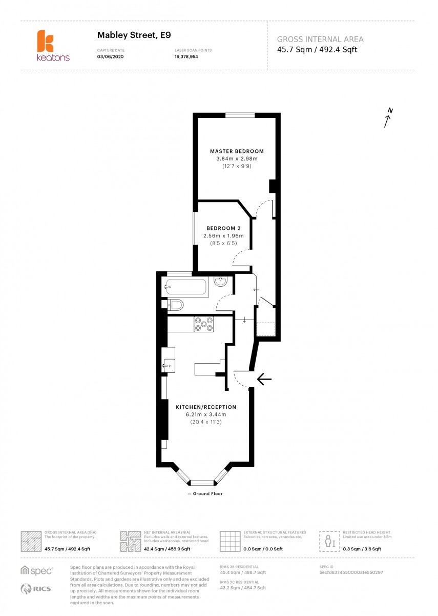 Floorplan for Mabley Street, E9