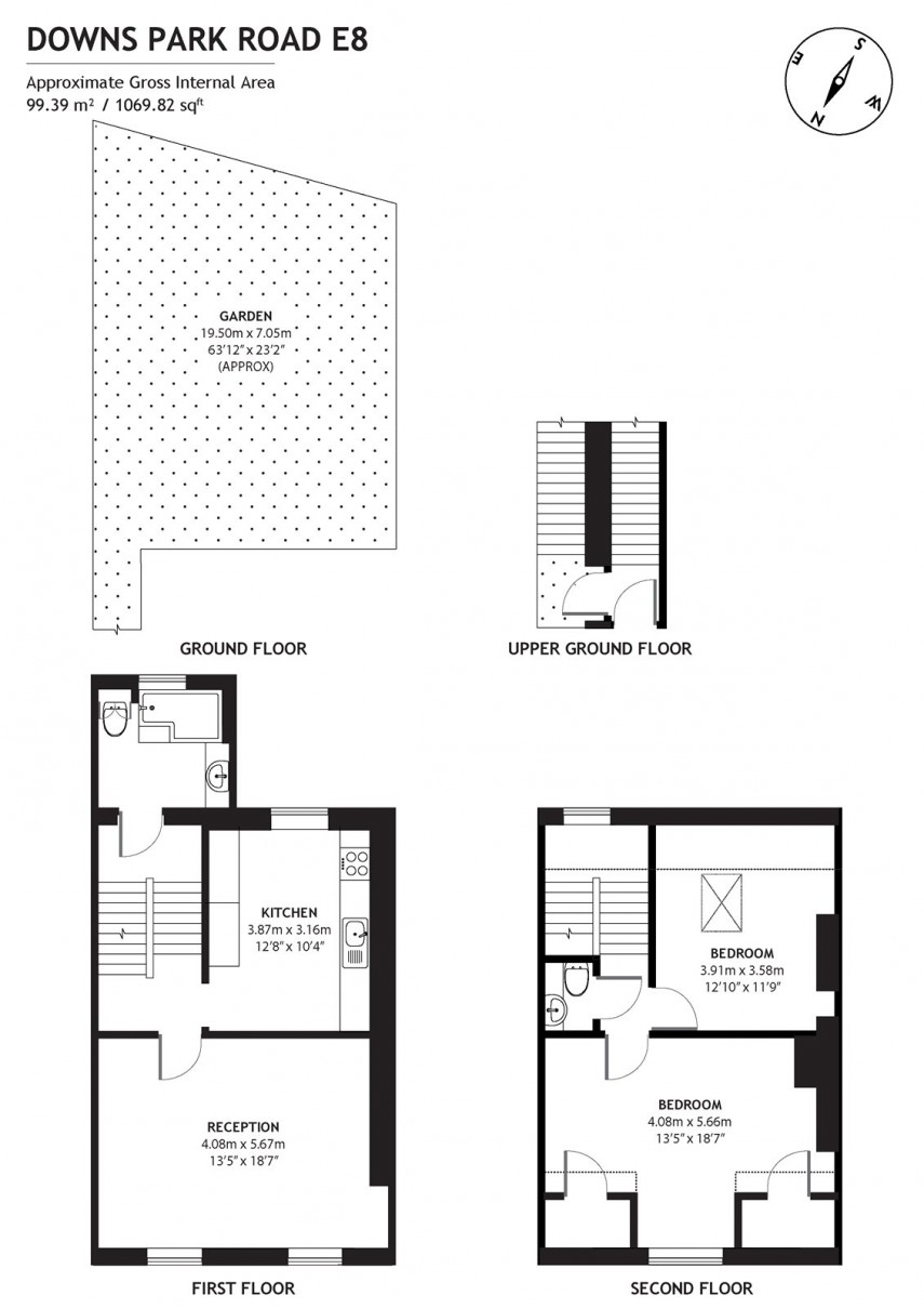 Floorplan for Downs Park Road, E8