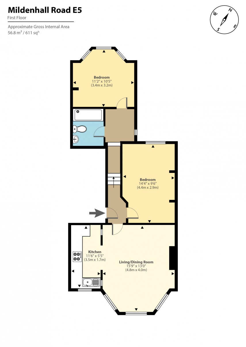 Floorplan for Mildenhall Road, E5