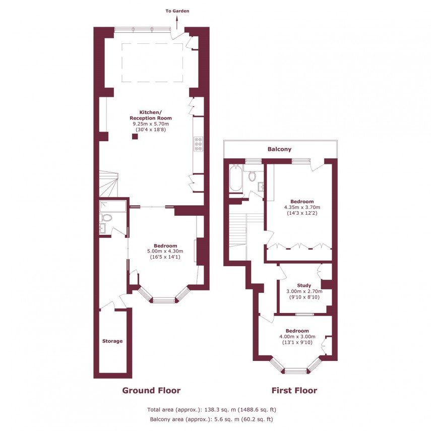 Floorplan for Amhurst Road, E8