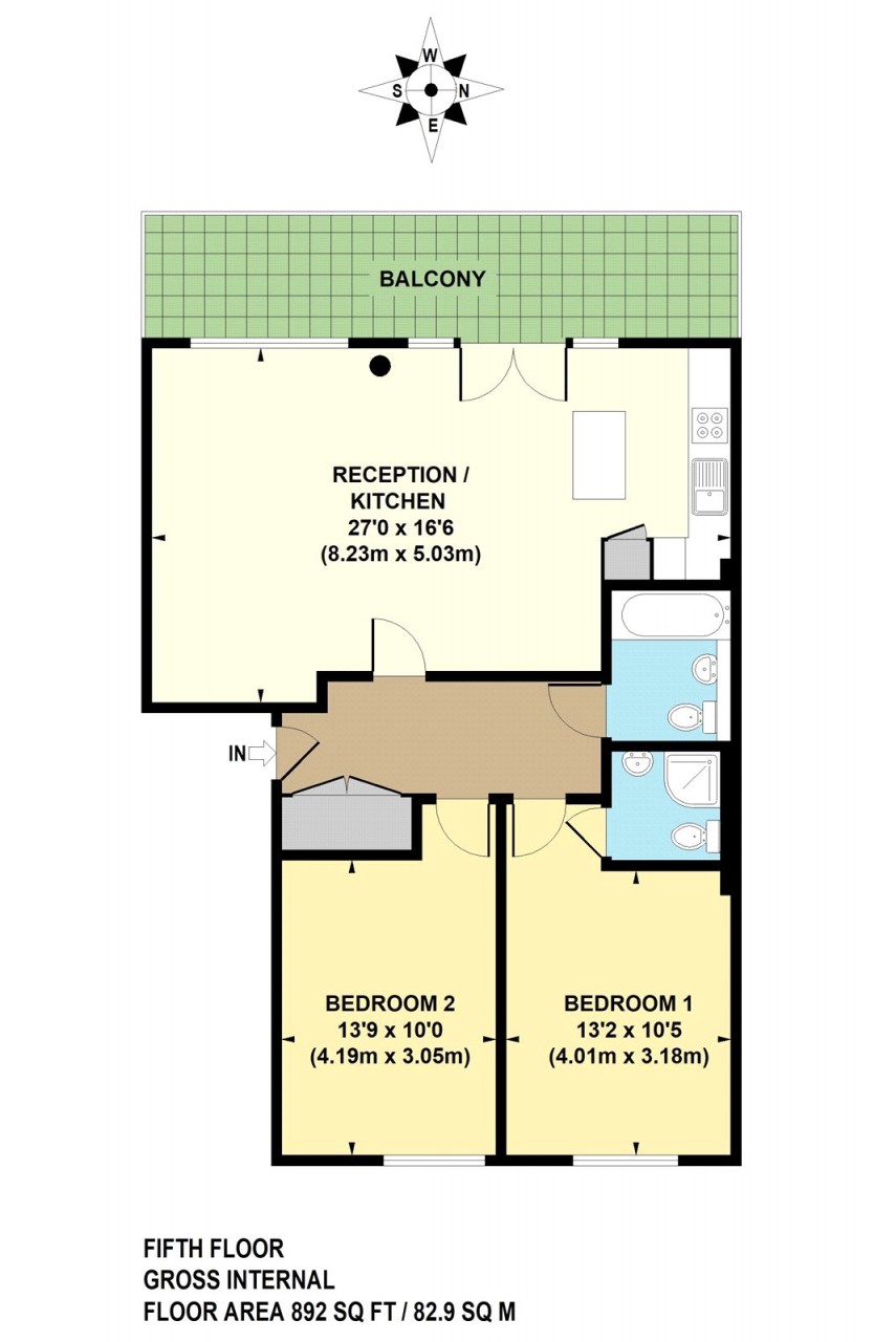 Floorplan for Lea Bridge Road, E5