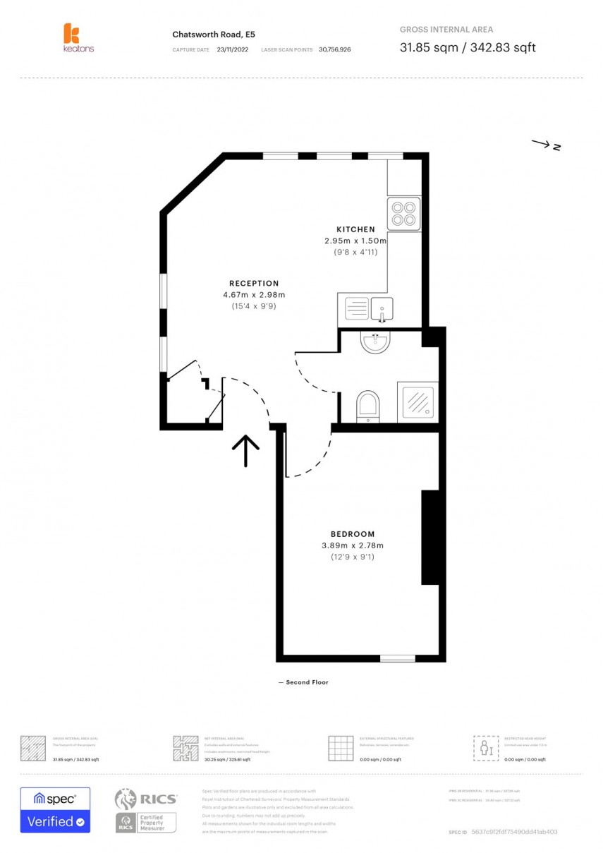 Floorplan for Dunlace Road, E5