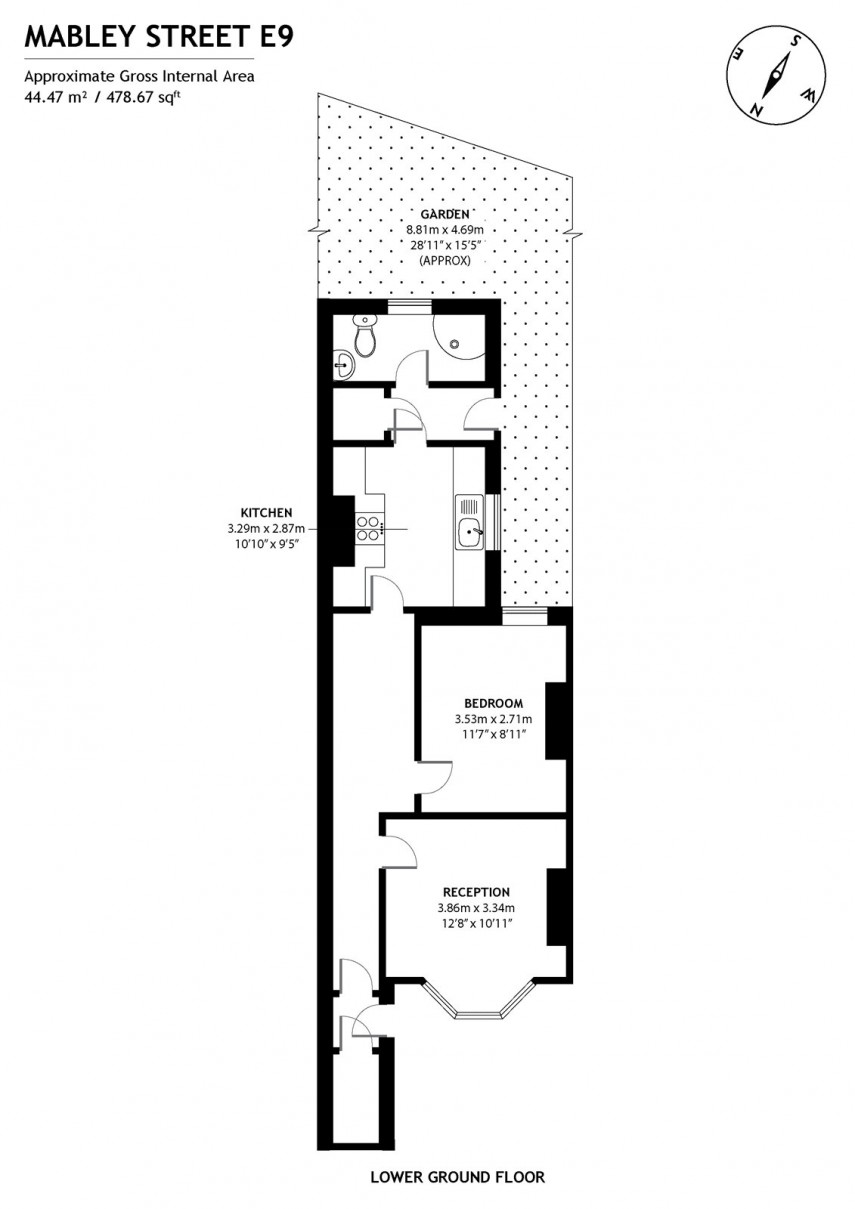 Floorplan for Mabley Street, E9