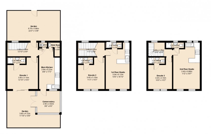 Floorplan for Amhurst Road, E8