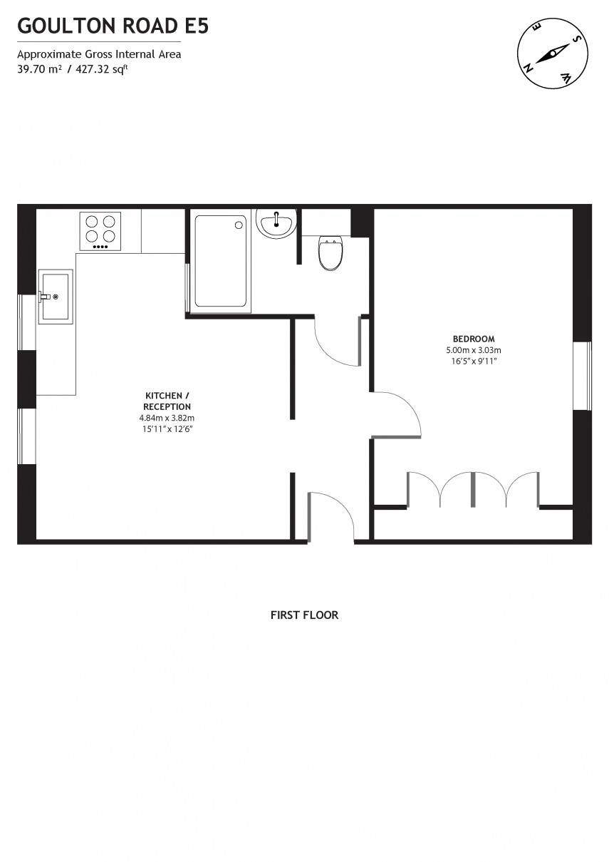 Floorplan for Goulton Road, E5
