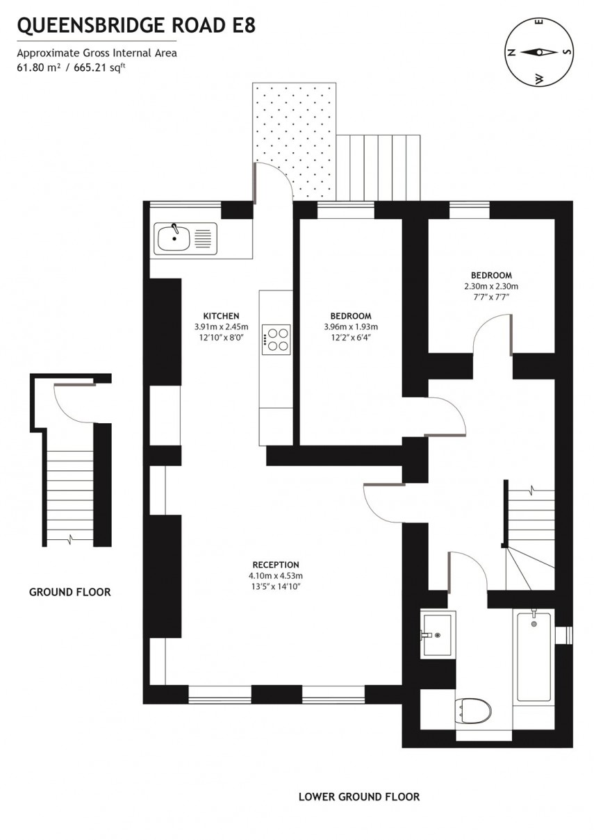 Floorplan for Queensbridge Road, E8