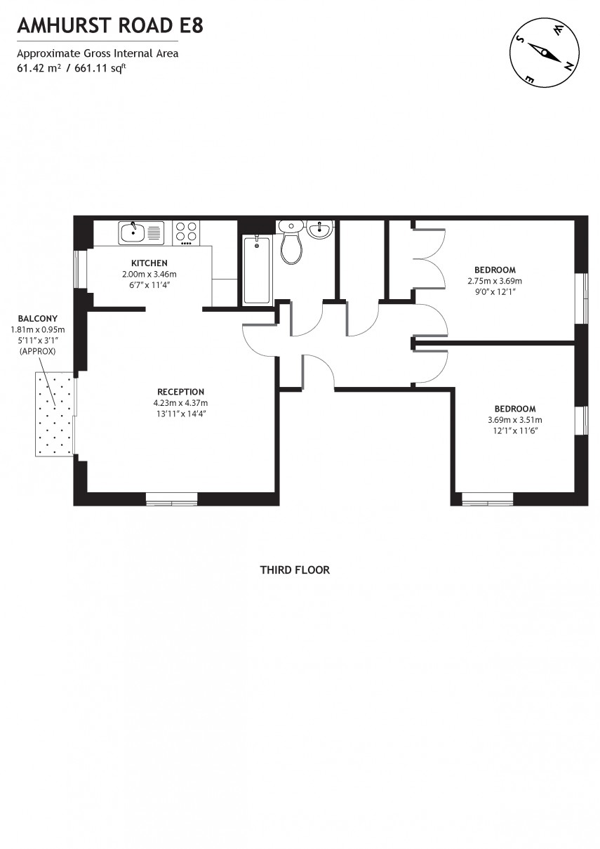 Floorplan for Omega Building, E8