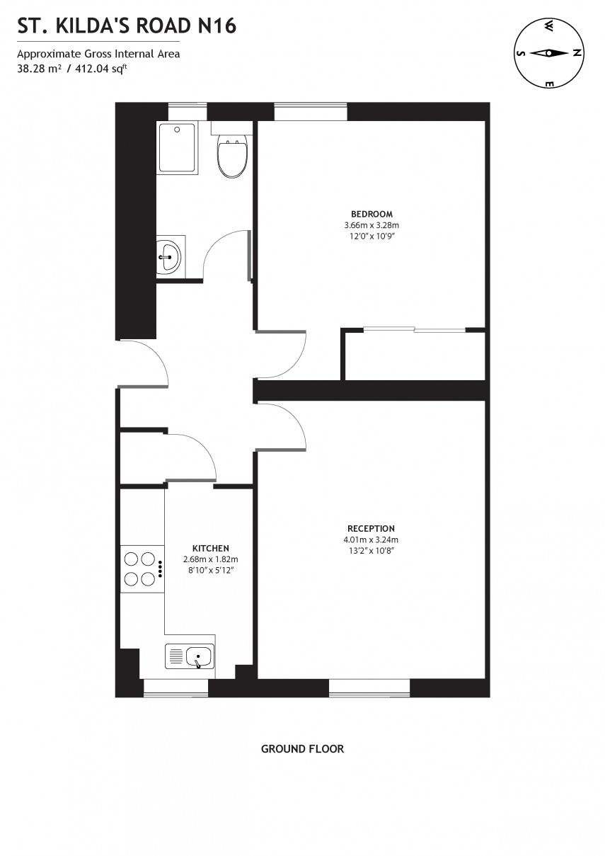 Floorplan for St. Kilda's Road, N16