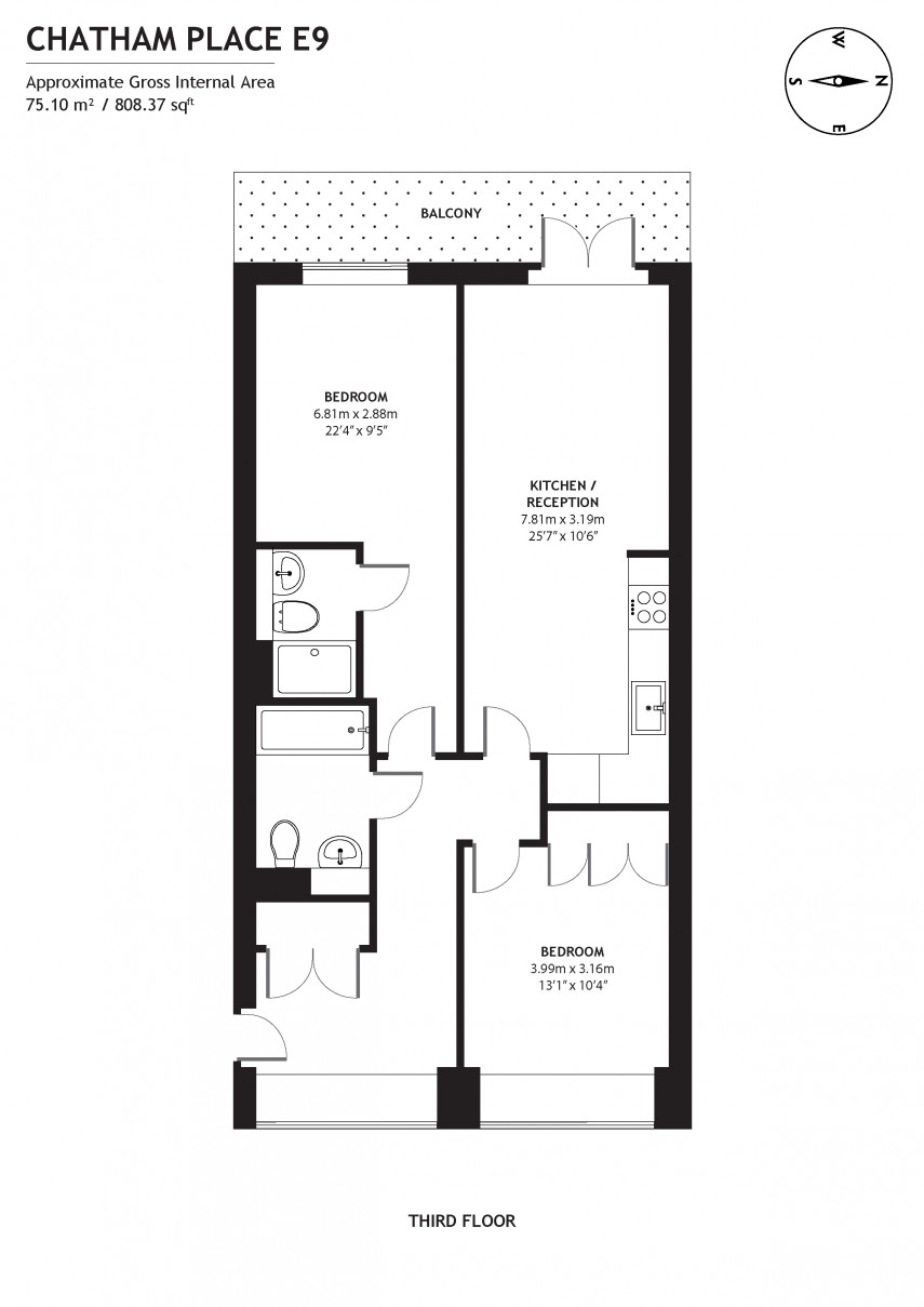 Floorplan for The Textile Building, E9