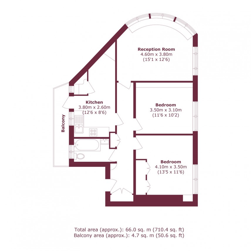 Floorplan for Powerscroft Road, E5