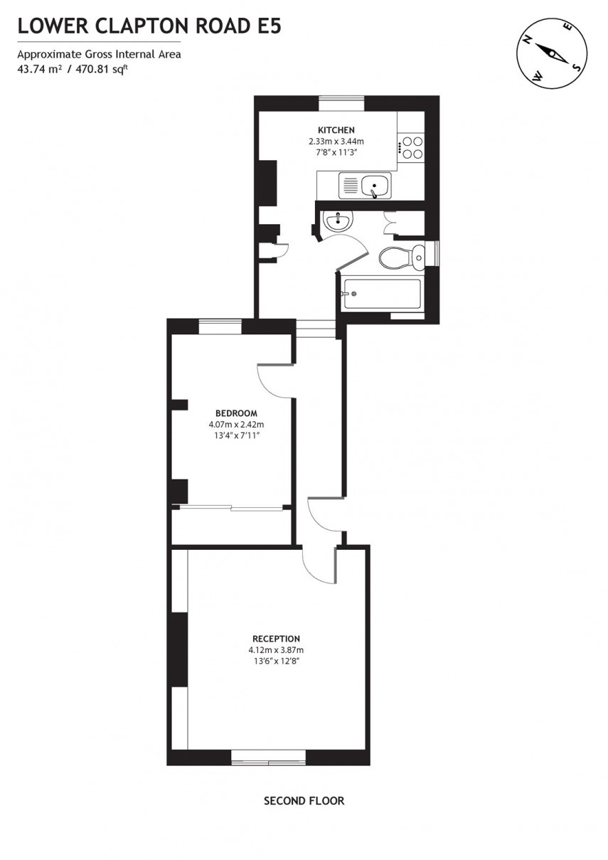 Floorplan for Lower Clapton Road, E5