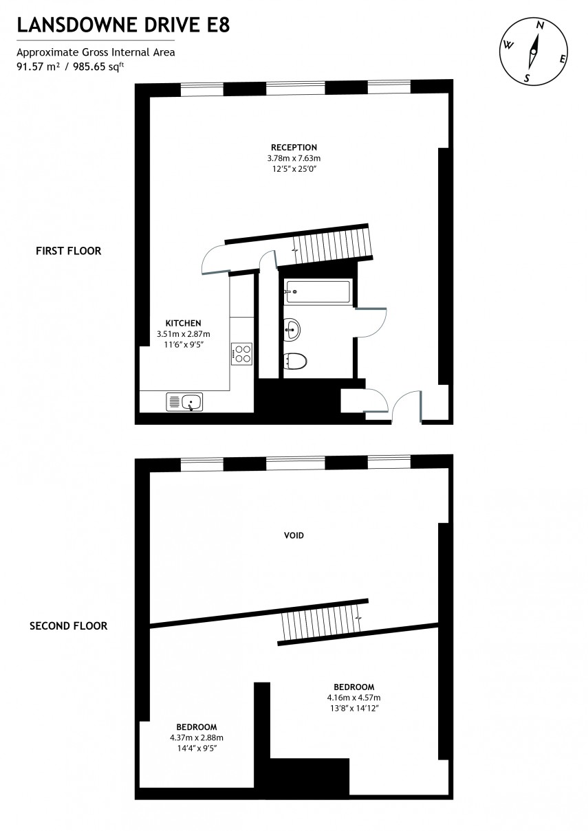 Floorplan for Lansdowne Drive, E8
