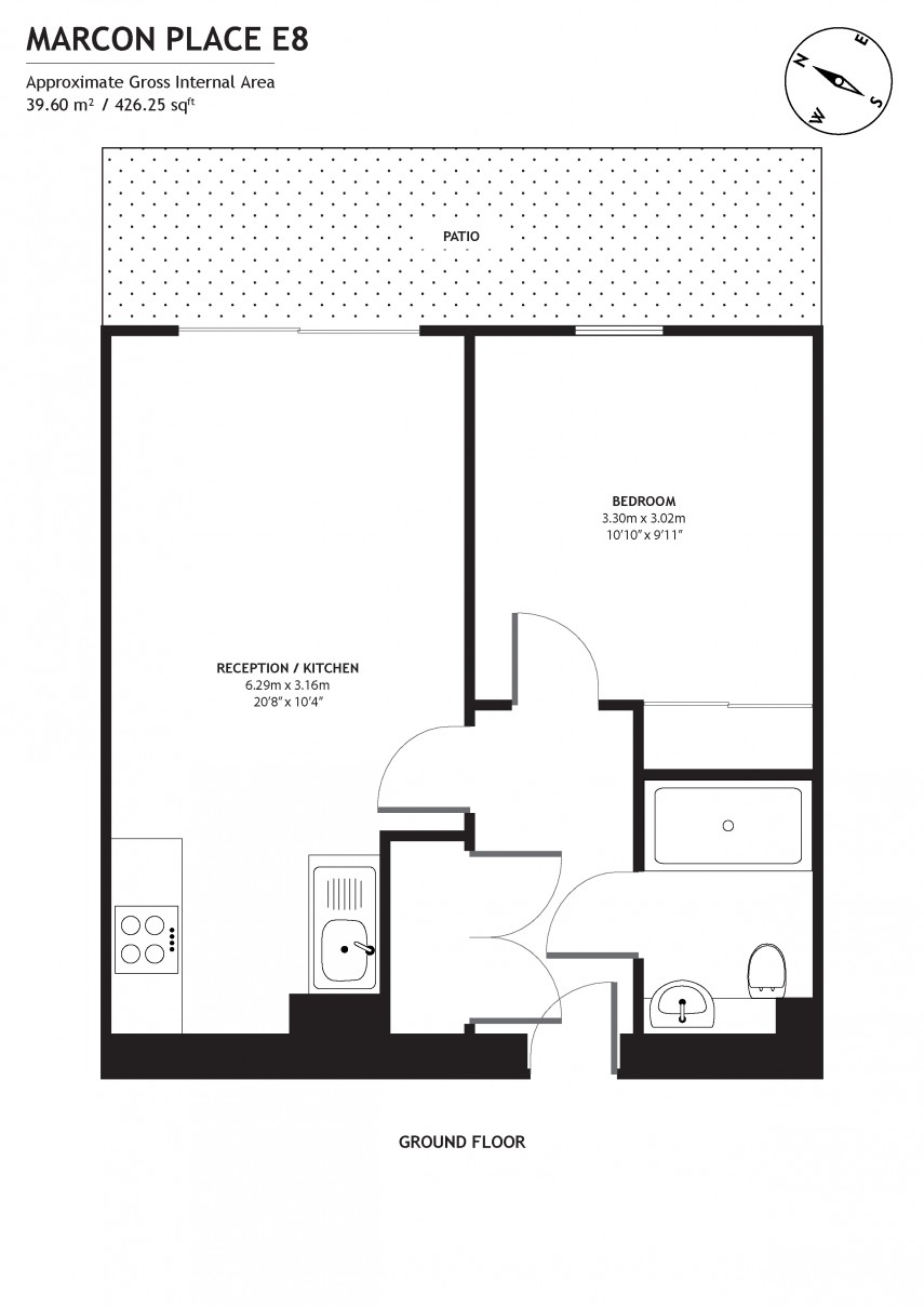 Floorplan for Marcon Place, E8