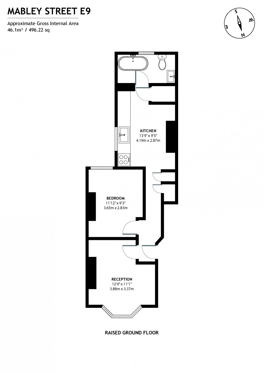 Floorplan for Mabley Street, E9